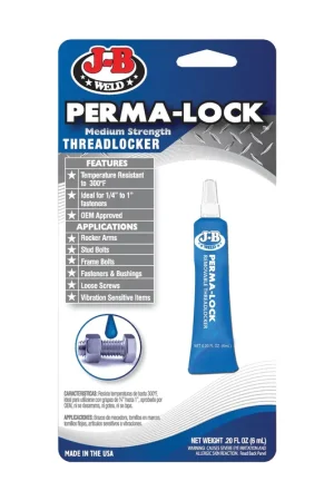 Free Returns J-B Weld 24206 Perma-Lock Threadlocker Liquid Blue 6 mL