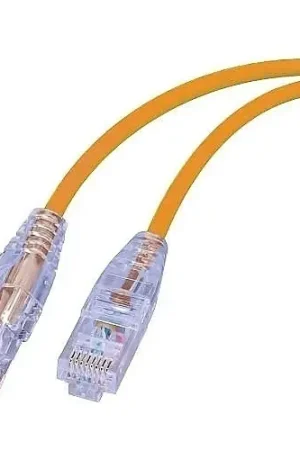 Evolution by Vanco SCAT6-5OR Super Slim CAT6 UTP, 550 MHz Network Patch Cable, Orange Fresh Stock